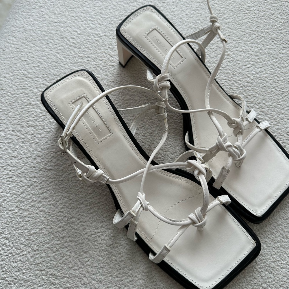 New with Tags - White Strappy Sandals